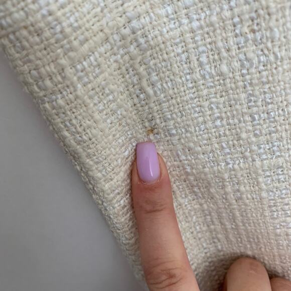 Alexis Ivory Fringed Tatum Tweed Wide Leg Pants Womens Small - Picture 10 of 16